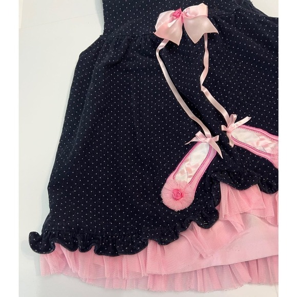 Rare Edition’s Girl’s Blue Dress‎ Ballet Slippers 3T - Picture 4 of 9